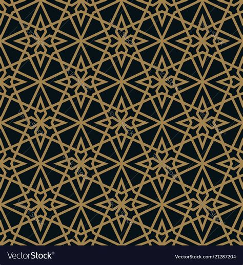 Abstract Star Geometric Pattern With Lines A Vector Image