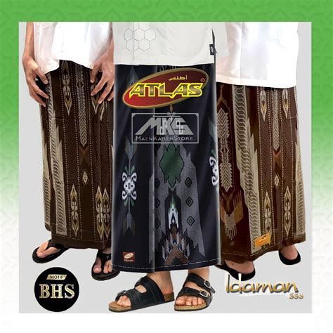 Jual Sarung Sholat Pria Original Atlas Idaman Motif Bhs Ukuran Dewasa