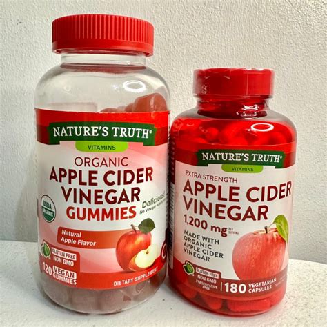 Natures Truth Organic Apple Cider Vinegar Gummies Or Capsules From Us Shopee Philippines