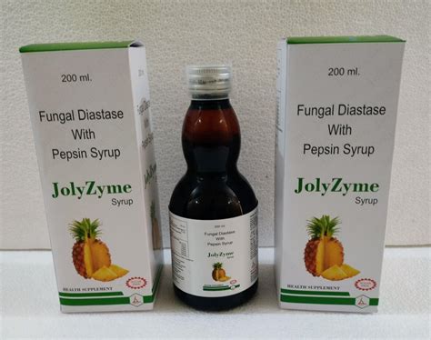 Jolyzyme Fungal Diastase With Pepsin Syrup Packaging Size Ml