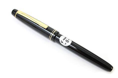 Pilot FP-78G Fountain Pen - 22K Gold-Plated Broad Nib - Black - JetPens.com
