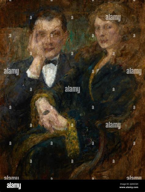 Portrait Of Mrs And Mr Smogorzewski Bozna Ska Olga Stock