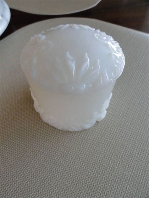 C925 Antique Victorian Milk Glass Dresser Vanity Jar 21 Etsy Glass Dresser Milk Glass