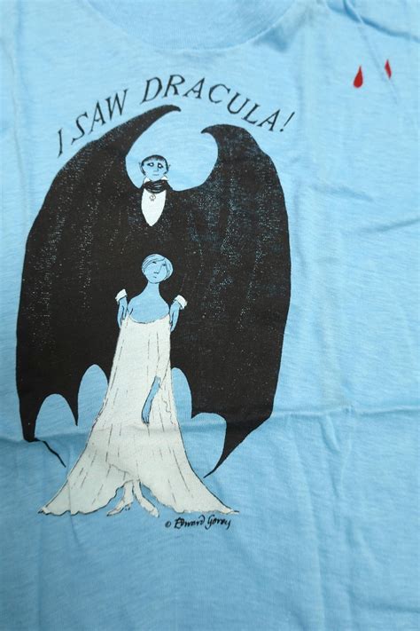 Edward Gorey I Saw Dracula Childs T Shirt Etsy