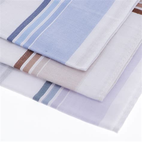 Set Of 3 Cotton Handkerchiefs For Men Simple And Grandado