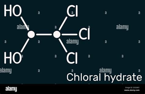 Chloral Hydrate Sedative Drug Molecule Hi Res Stock Photography And