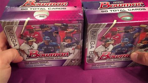 2020 Bowman Baseball Target Exclusive Mega Box Break Youtube