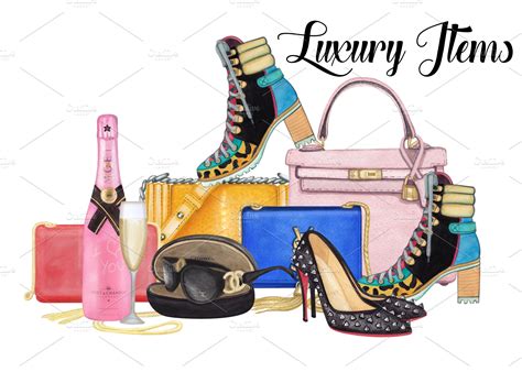 Luxury Items Custom Designed Illustrations Creative Market