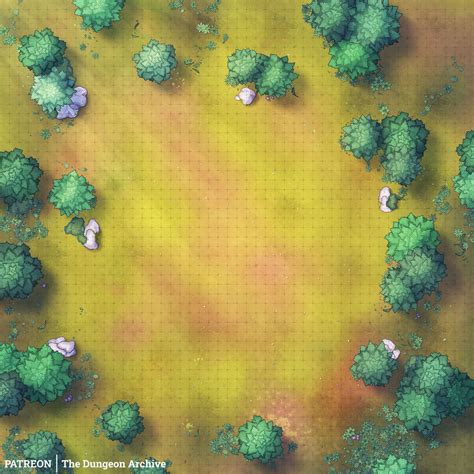 Generic Forest Encounter 2 2 4 [50x50] R Battlemaps