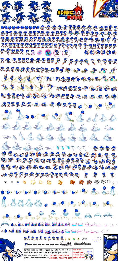 Sonic battle sprite sheet by sonicSpriter56 on DeviantArt