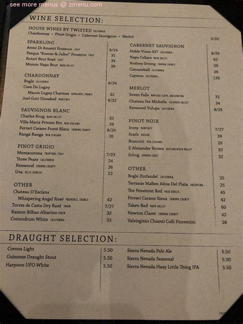 Menu At Dw Fuscos Restaurant Irmo