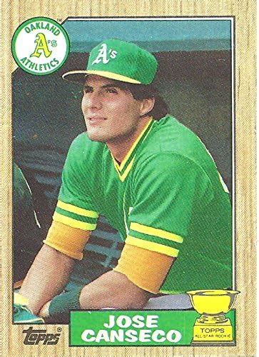 Jose Canseco Topps All Star Rookie Card 1987 Topps Baseball Card 620