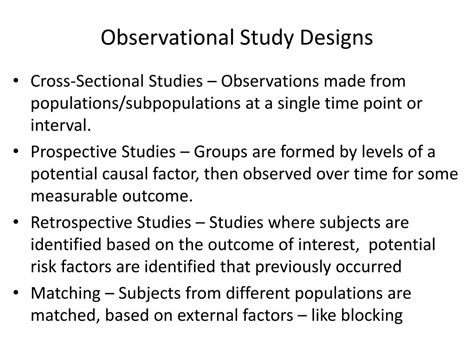 Ppt Introduction To Experimental And Observational Study Design