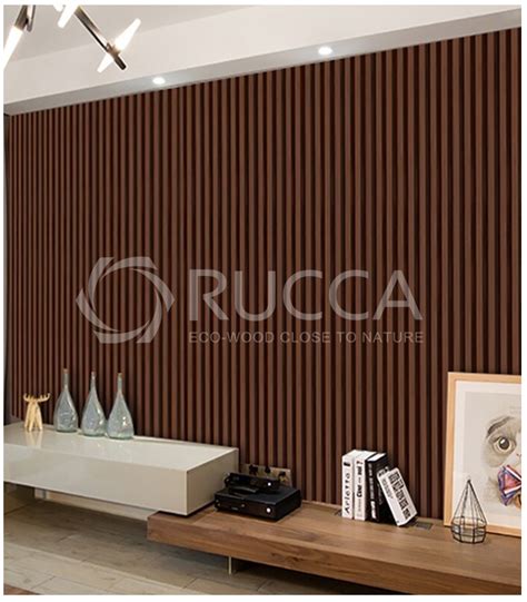 Rucca Wpc Mm Laminated Wood Panel Pvc Composite Wall Paneling