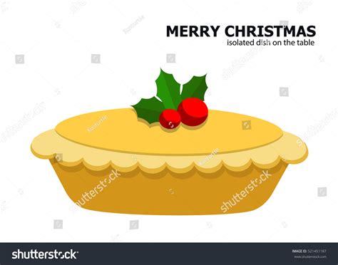 Illustration Vector Mince Pie On Christmas Stock Vector 521451187 ...