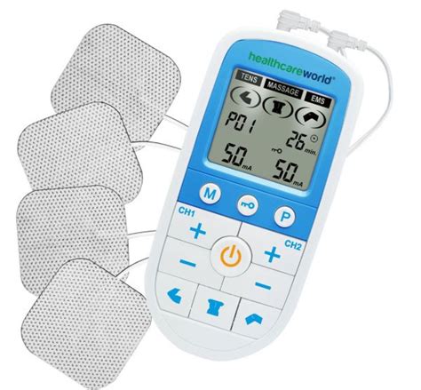 Tens And Ems Machine Tensemsmassage Advanced Combo Dual Channel Pain