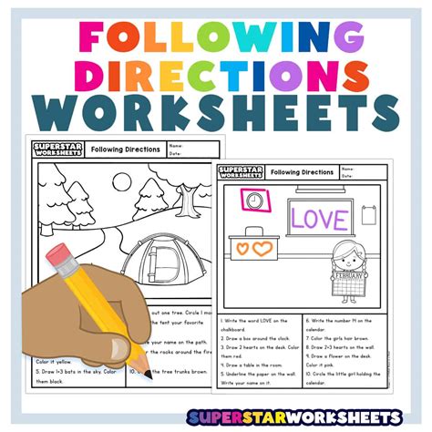 Simple Following Directions Activity