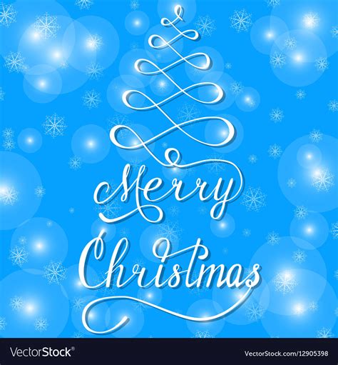 Merry christmas blue Royalty Free Vector Image