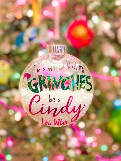 In A World Full Of Grinches Be A Cindy Lou Who SVG For Cricut Etsy