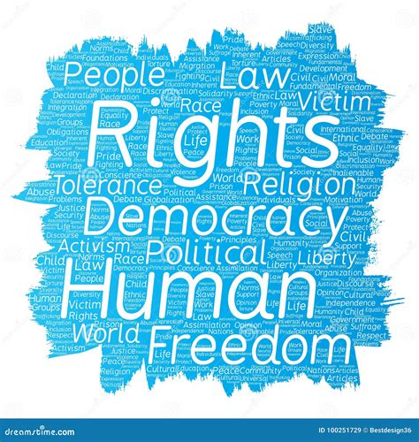 Vector Human Rights Political Freedom Democracy Stock Vector