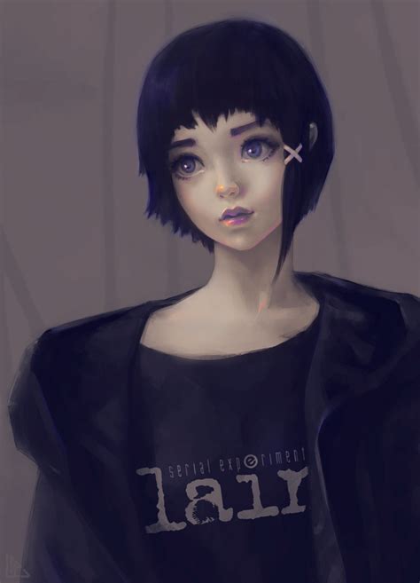 Иллюстрация «Эксперименты Лэйн» фан-арт (Serial Experiments Lain)