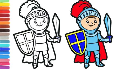 Как нарисовать рыцаря. Простой рисунок. How to draw a knight. Simple ...