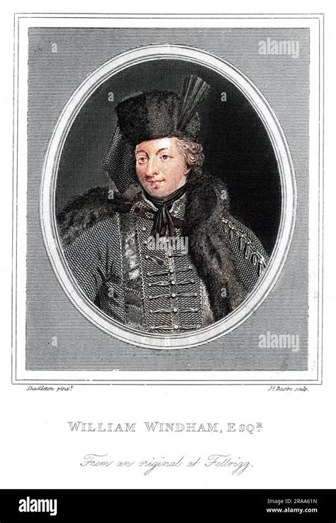 William Windham Of Felbrigg In The Uniform Of The Norfolk Militia Date