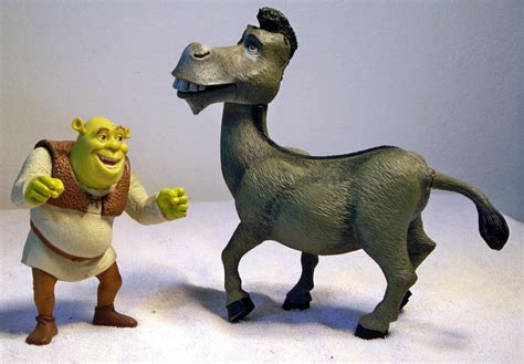 Dreamworks Collectable Shrek & Donkey Action Figures Toy Characters ...