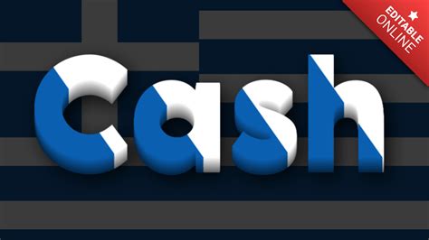 Cash Text Effect Generator Textstudio