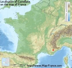 CASTELLANE - Map of Castellane 04120 France