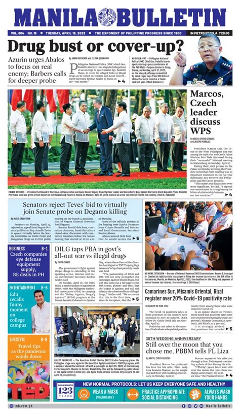 Manila Bulletin News On Twitter Manila Bulletin Headline For Today April 18 2023