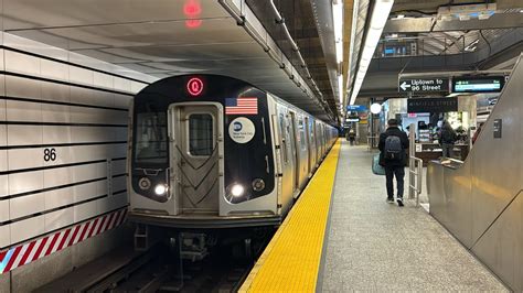 IND Second Avenue Line AM Rush Hour R160 Q Train At 86th Street