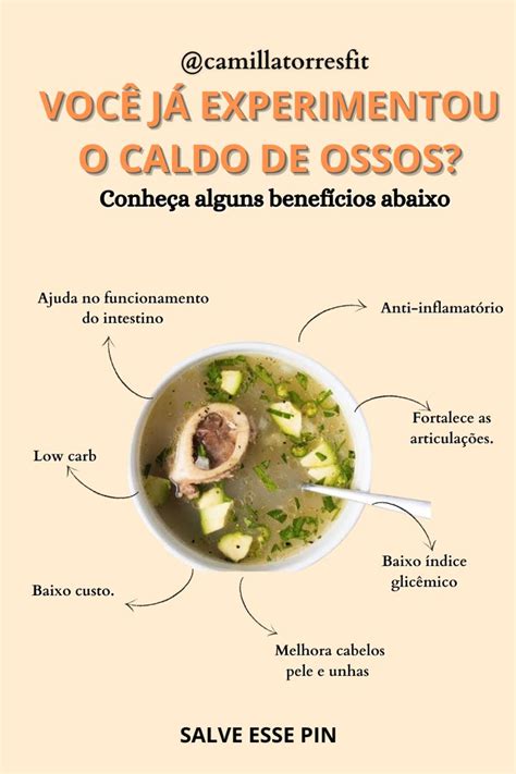 VOCÊ SABE OS BENEFÍCIOS DO CALDO DE OSSOS Caldo de osso Caldo