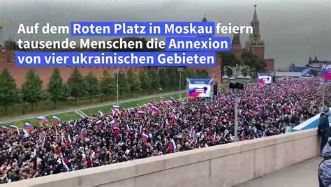 Moskauer Feiern Annexion Ukrainischer Gebiete Video Dailymotion