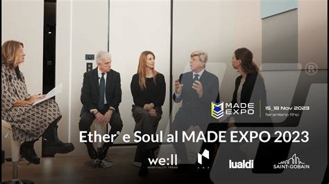 Ether E Soul Al MADE Expo 2023 Microdevice Ospite Di Saint Gobain