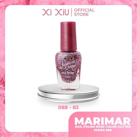 Jual Marimar Nail Polish Nude Colors With Glitter Kode Cc