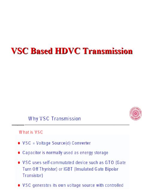 L11 Vsc Based Hdvc Transmission Pdf High Voltage Direct Current