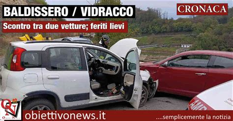 BALDISSERO CANAVESE VIDRACCO Scontro Tra Due Vetture Feriti Lievi