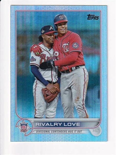 2022 Topps Update Juan Soto Ozzie Albies Rainbow Foil Rivalry Love