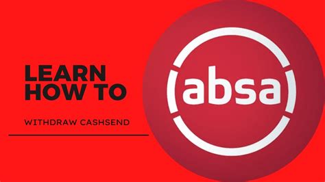 Absa Atm Cash Send Withdrawal Youtube