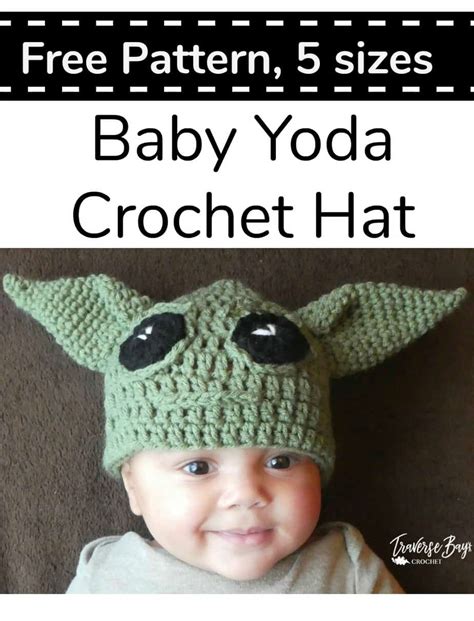 Crochet Baby Yoda Hat - Traversebaycrochet.com