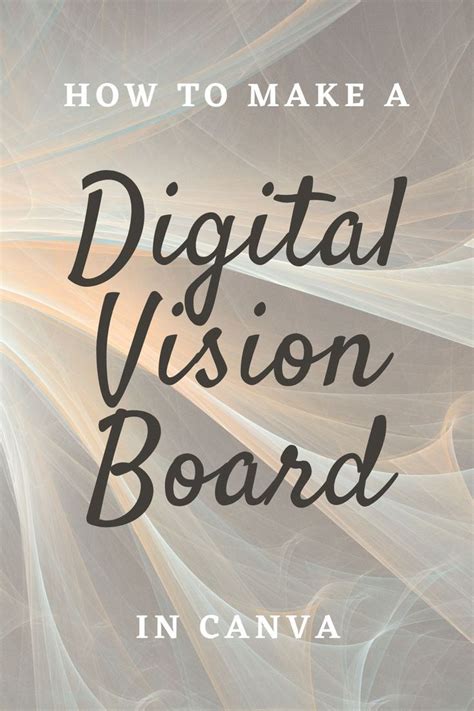 How To Make A Digital Vision Board With Canva Digital Vision Board