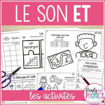 FRENCH Phonics Activities Le son et Les sons composés by Ready Set