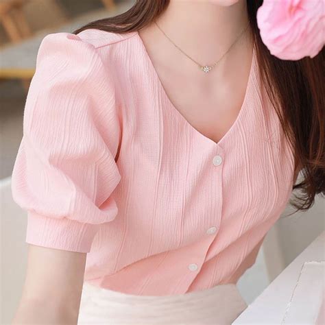 Chiffon Shirt Women Summer Short Sleeved 2022 New Style Korean Version