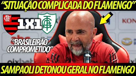 SAMPAOLI DETONOU GERAL APÓS FLAMENGO 1 X 1 AMÉRICA MG ISSO NÃO PODE