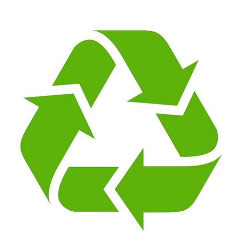 Premium Vector Recycle Symbol On White Background