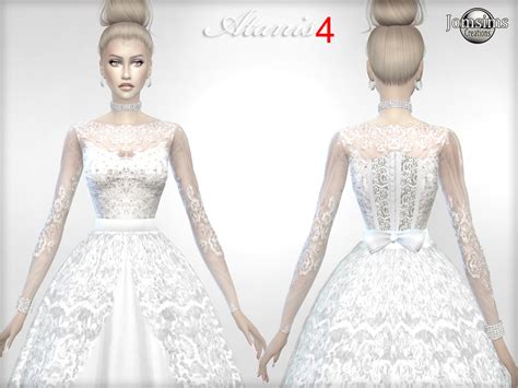 The Sims Resource Atanis Wedding Dress