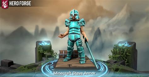 Minecraft Steve Armor Made With Hero Forge