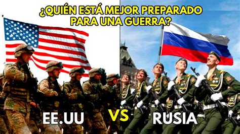 Qué EJÉRCITO podría GANAR en una GUERRA Estados Unidos vs Rusia