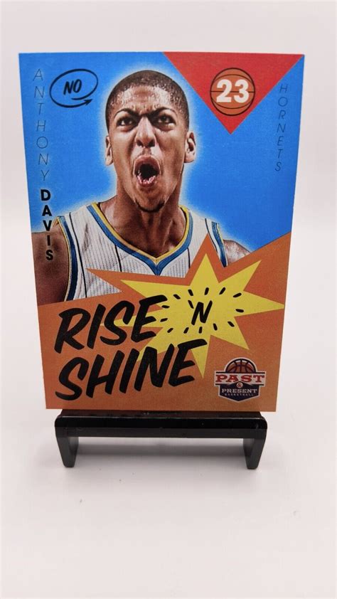 Panini Past And Present Anthony Davis Rise N Shine Rc Ebay